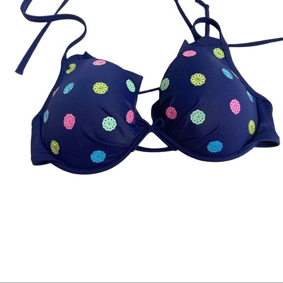 VICTORIA’S SECRET bathing suit top, 36D, blue - Picture 5 of 12